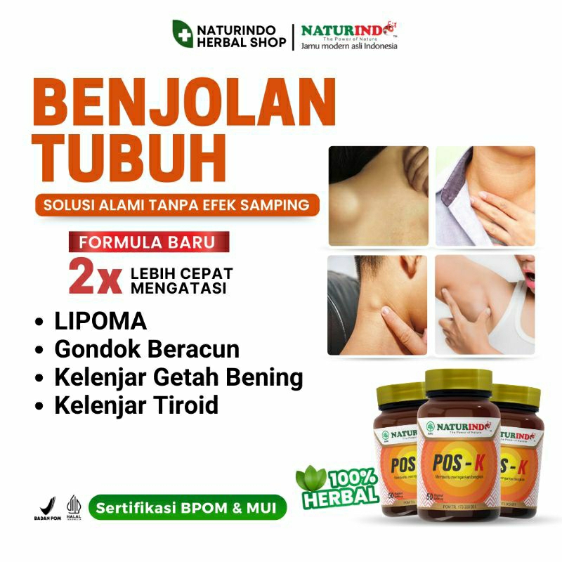Obat Benjolan Lipoma Hipertiroid Kelenjar Getah Bening Herbal Pos K