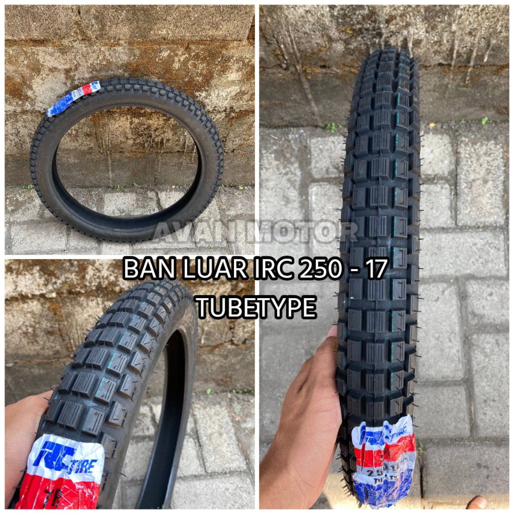 BAN LUAR IRC TR TRAIL TUBETYPE 250/17 || IRC BAN SEMI TRAIL /TR 250/17 TUBETYPE
