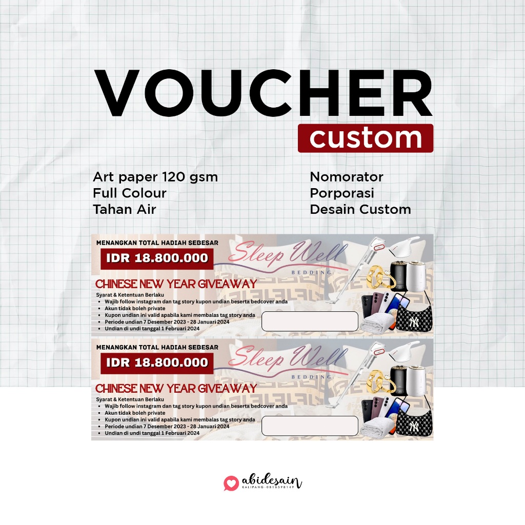

VOUCHER CUSTOM