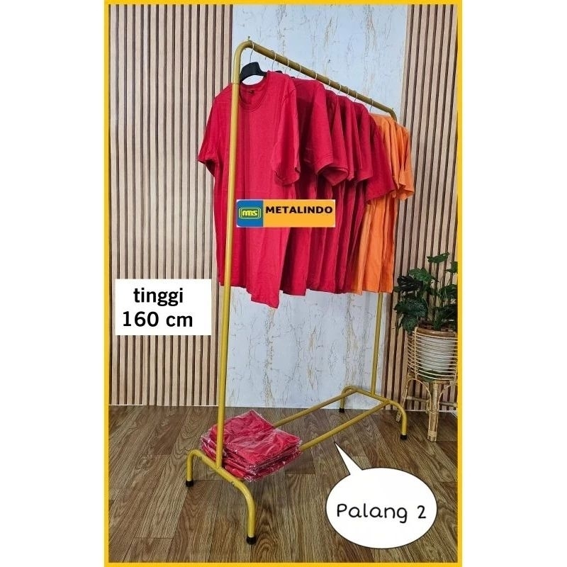 Gawang gantungan baju gawang display baju tinggi 150 cm gawangan baju jemuran baju minimalis