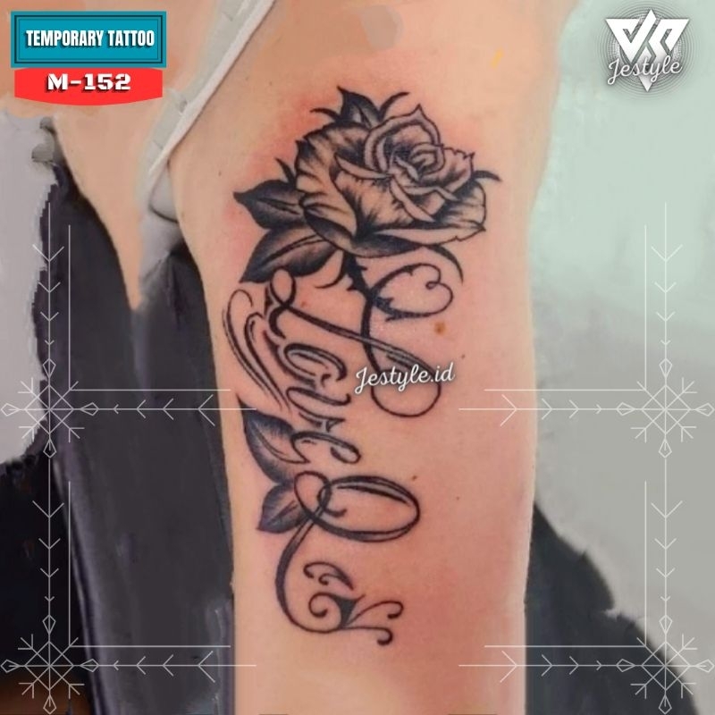 [M-152] Tato Temporer Temporary Tattoo tulisan