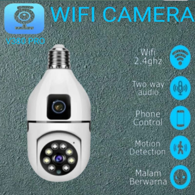 NEW PTZ LAMPU DUAL LENS V380 PRO IP CAMERA CCTV SPEED DOME