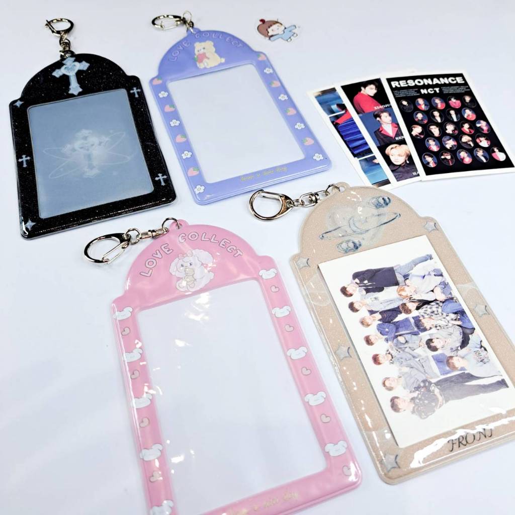 Photocard Holder PVC Cute Kpop Holder Card Name Tag BTS Blackpink NCT New Jeans Treasure