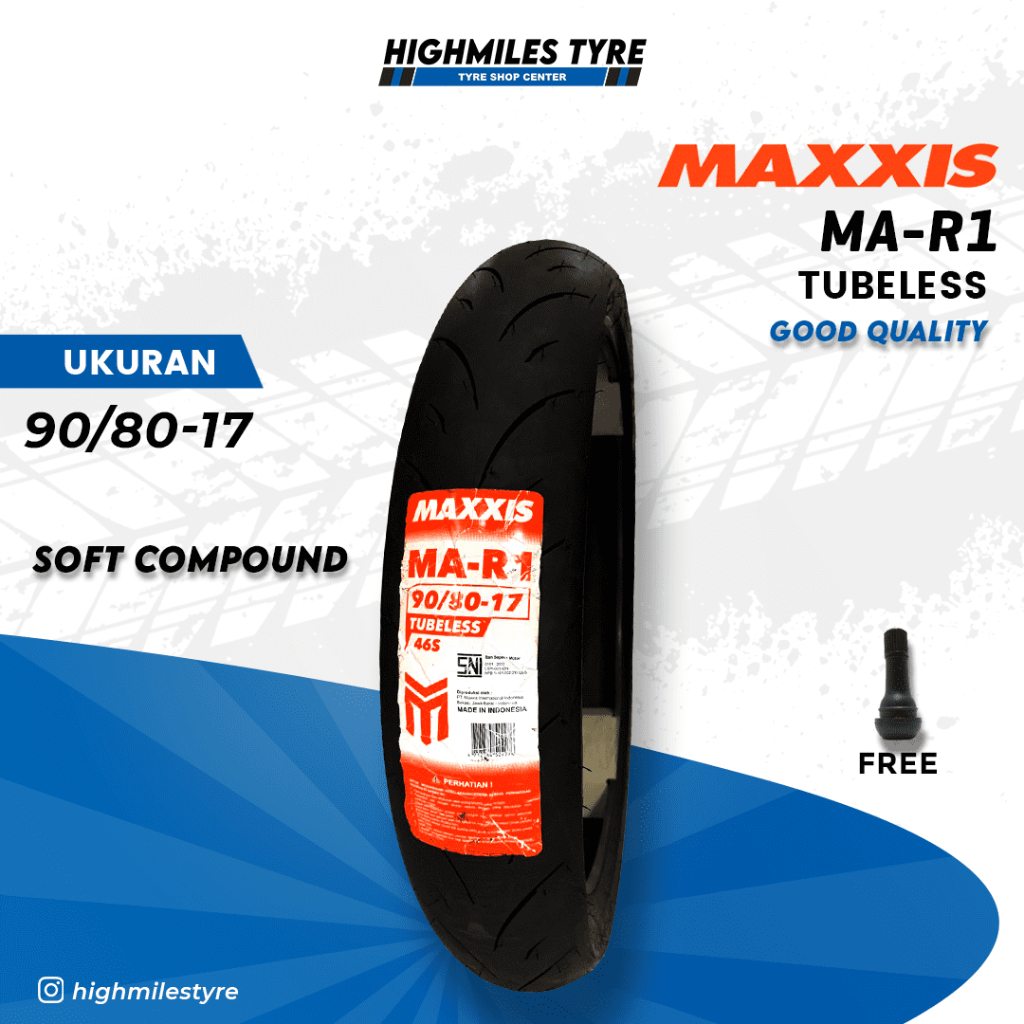 Ban Motor Maxxis MA-R1 90/80-17 Tubeless