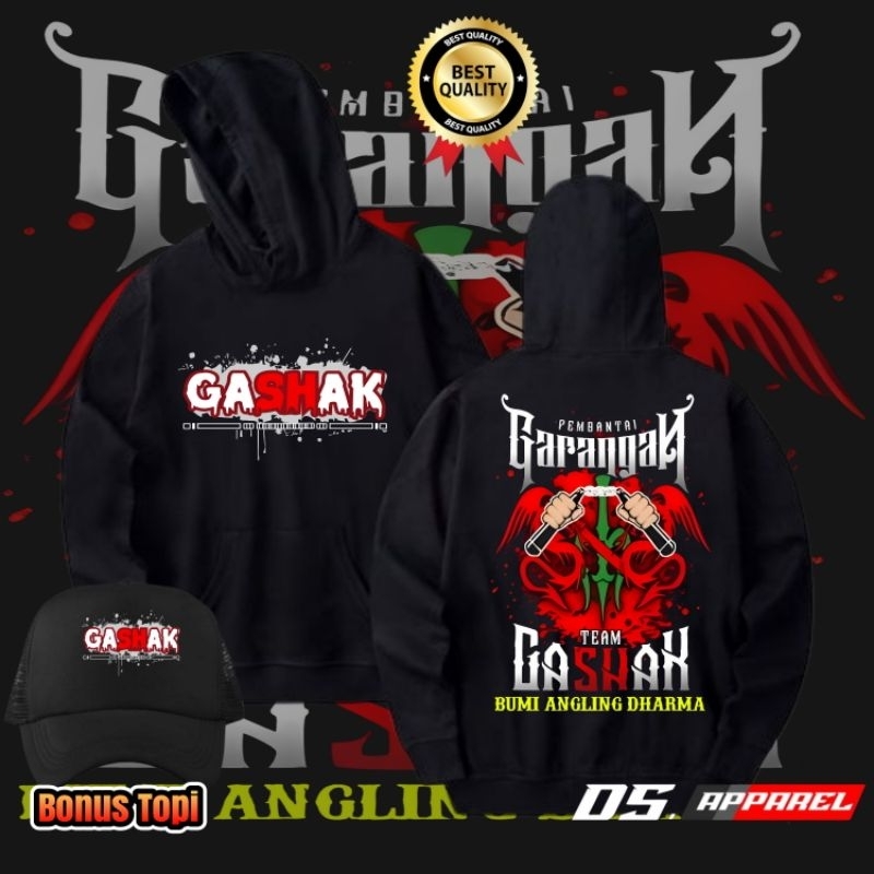 HOODIE JUMPER GASHAK TEAM GASHAK BUMI ANGLING DHARAMA ~ READY SIZE S-XXL