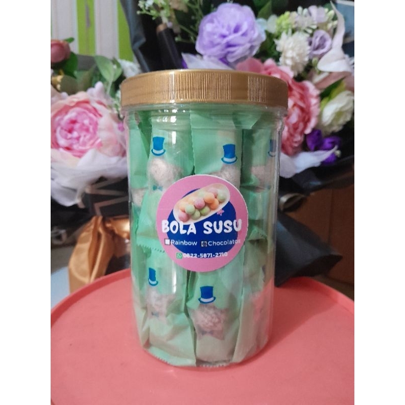 

BOLA SUSU CHOCOLATOS ISI 28 Sachet Per Toples | JAJANAN ANAK | JAJANAN SEHAT | SNACK | MAKANAN RINGAN