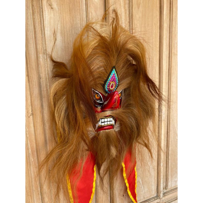 GANONGAN DEWASA MODEL SIUNGAN MUKA MERAH RAMBUT SAPI JAMBUL SEMU KUDA