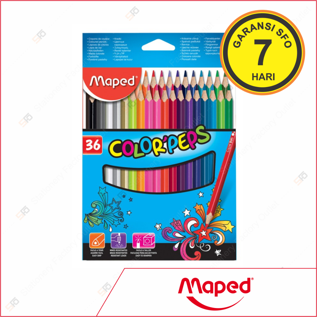 

Pensil Warna Maped isi 36 Color'peps - SFO Semarang Official