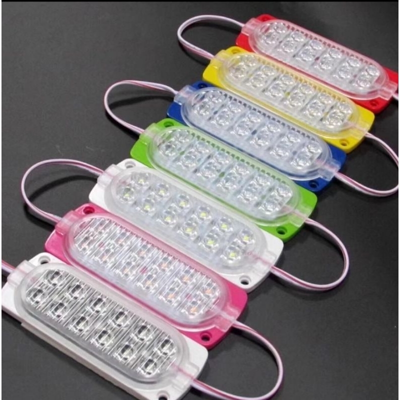 Lampu LED MODUL 12 MATA DC 12VOLT (NYALA DIAM)