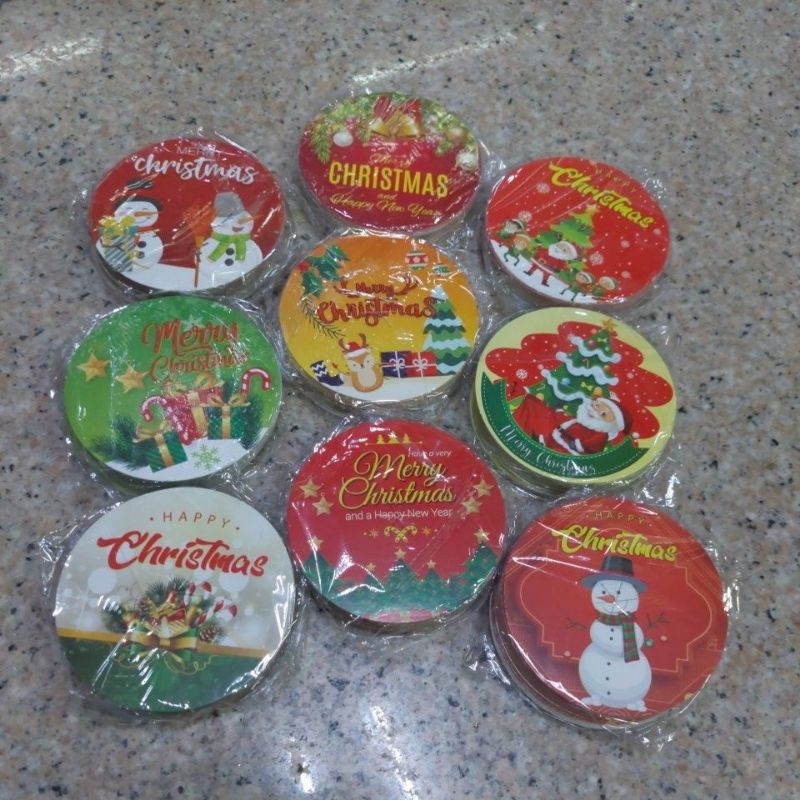 Tatakan Lilin Karton / Tatakan Lilin Kertas / Tatakan Lilin Natal A24