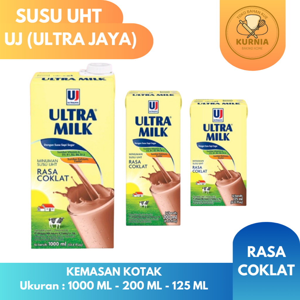 

SUSU UHT ULTRAJAYA KEMASAN KOTAK RASA COKLAT