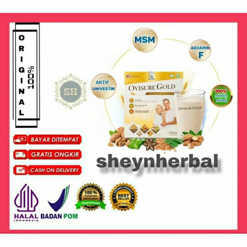 

OVISURE GOLD USA SUSU VITAMIN OTOT SENDI TULANG KEROPOS ( OVISURE SUSU NYERI SENDI )