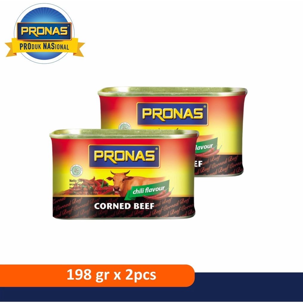 

Termurah dan terbaik Pronas Kornet Sapi Chili 198 g dalam kemasan kaleng EOE Bundling 2 pcs 