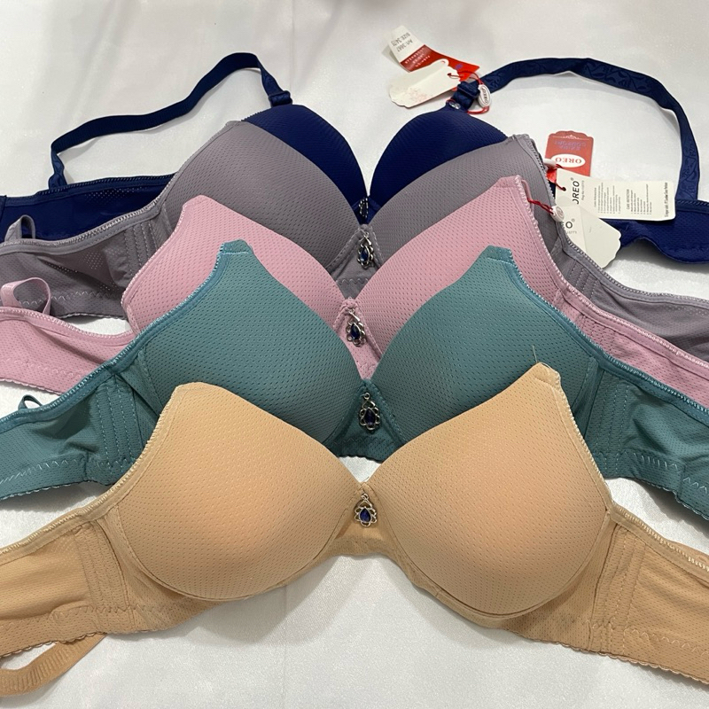 BRA WANITA TANPA KAWAT KAIT TIGA MOTIF POLOS OR 3667 / BH PEREMPUAN TANPA KAWAT OREO