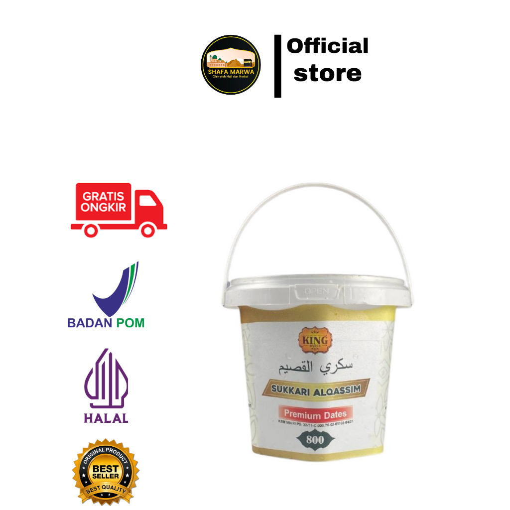 

Kurma Sukari Premium Al Qassim King Dates Ember 800gr - Sukkari Al Qossim King Dates 800 gr