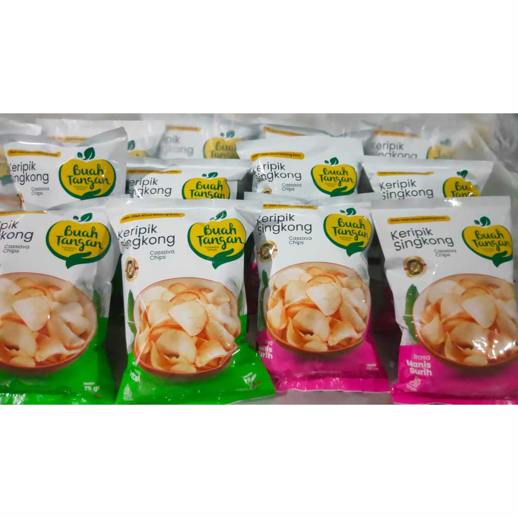 

KRIPIK SINGKONG BUAH TANGAN RASA GURIH MANIS