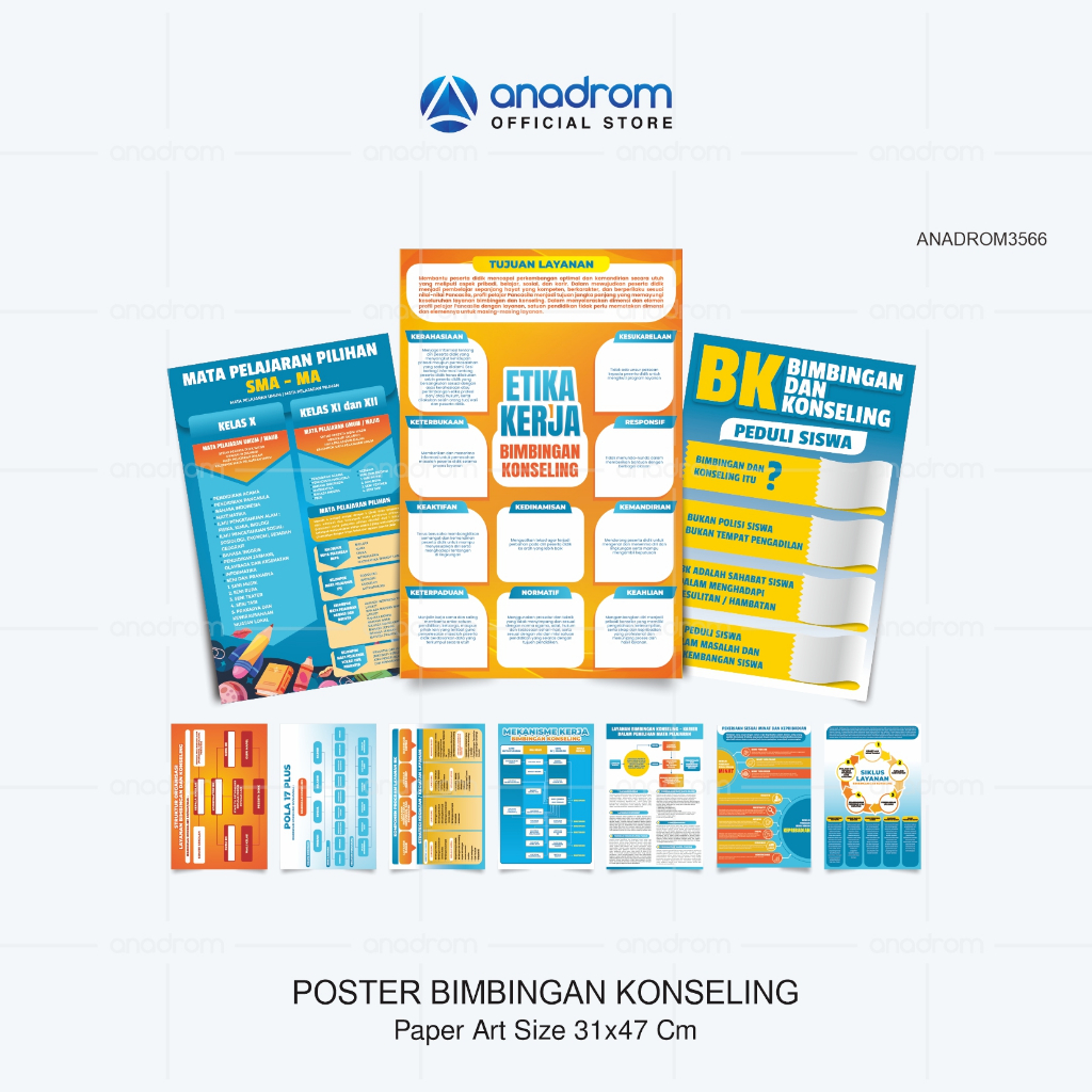 Poster BK - Bimbingan Konseling | Poster Bimbingan Konseling di Sekolah SD,SMP & SMA | Anadrom 3566
