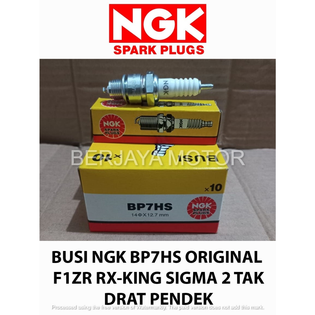 BUSI NGK BP7HS F1ZR RXKING SIGMA 2 TAK DRAT PANJANG ORIGINAL NGK
