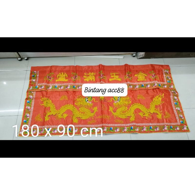 Towi/tok wi/tokwi -kain altar merah-2naga- bordir- 180cm