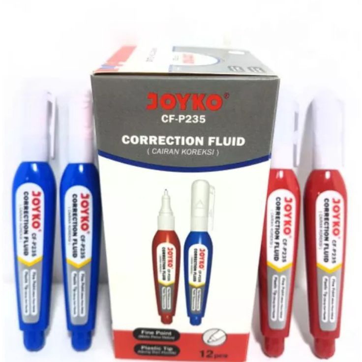 

Terupdate Correction Fluid/Tipe-x cair Joyko Cf-P235 ( 1pak/12pcs ) Terbaru