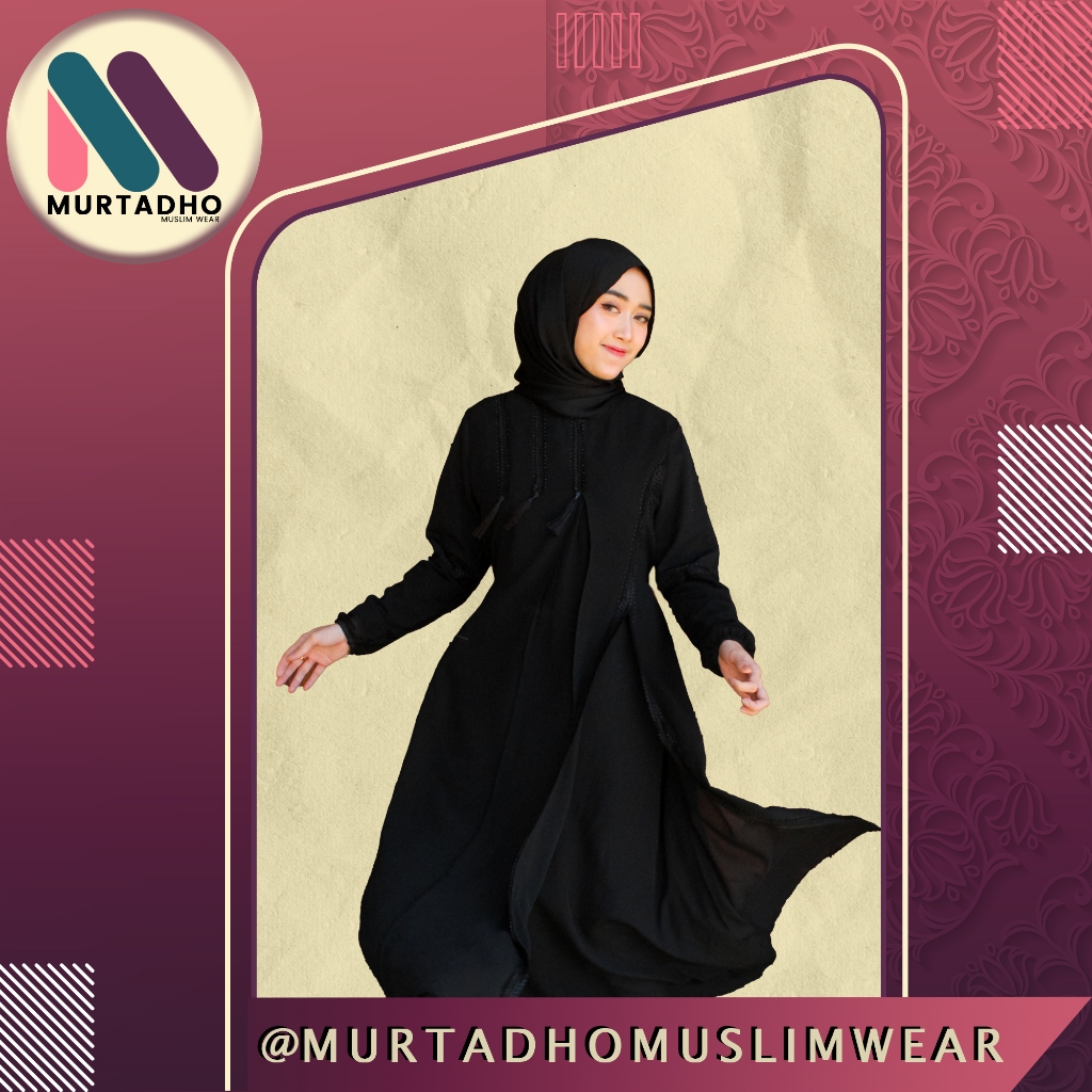 GAMIS ABAYA TURKEY KOMBINASI RENDA