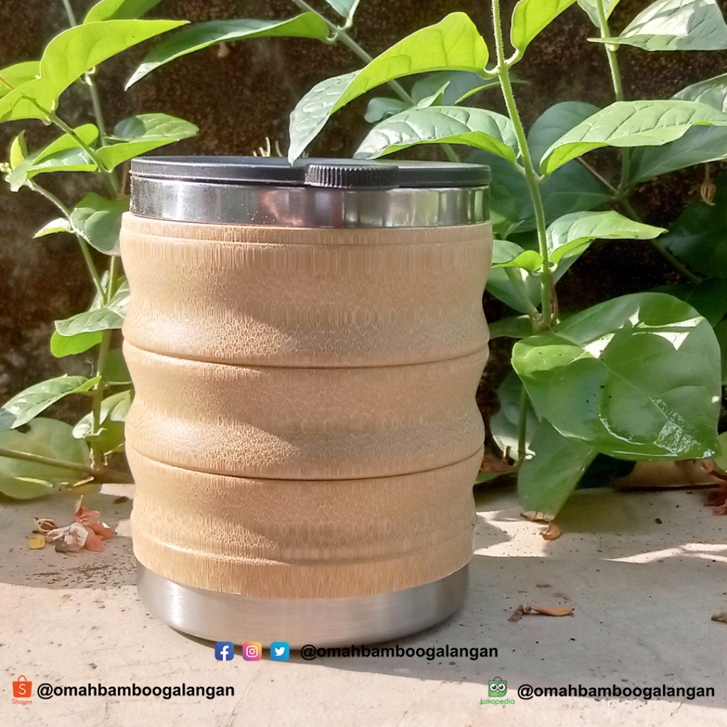 Mug Bambu Stainless Souvenir Mug Bambu Antik Unik Paling Murah, Souvenir Mug Bambu Gelas Bambu Antik