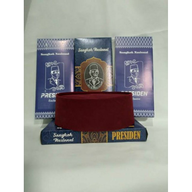 Peci Songkok Nasional Merah Polos Peci Jawara Original COD