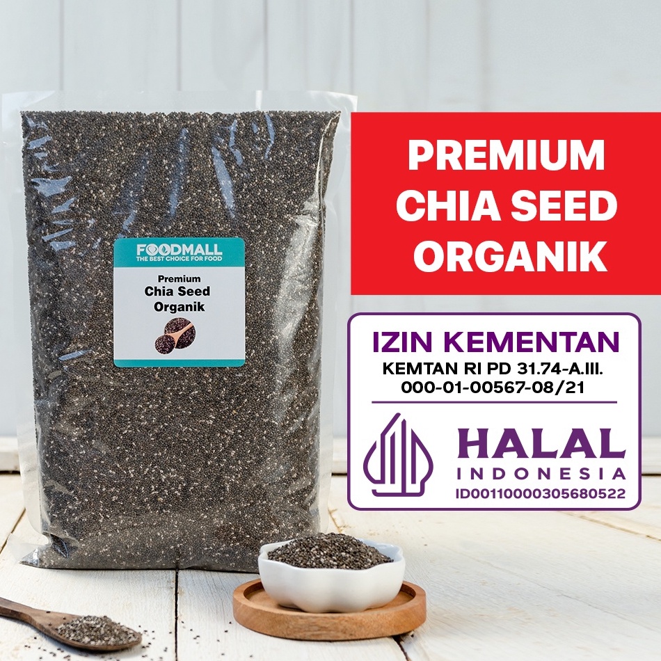 

[V9R] Chia Seed Mexico Organic 1 kg PREMIUM inek9