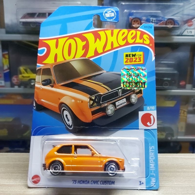 HOT WHEELS 73 HONDA CIVIC CUSTOM ORANGE - FS 2023