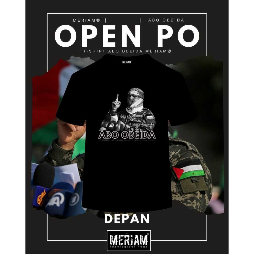 Kaos Abu Ubaidah Palestina