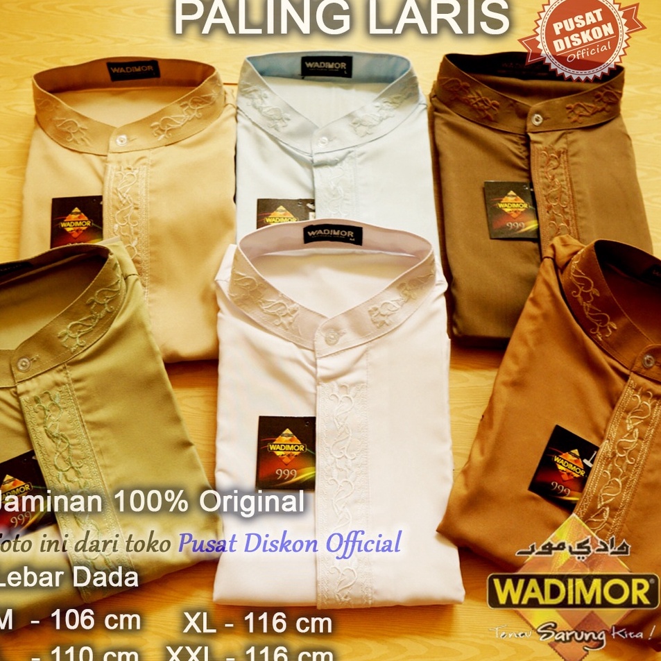 Baju Koko Dewasa Wadimor Baju Koko Lengan Panjang Baju Koko Putih Baju Koko Muslim Baju Taqwa Putih