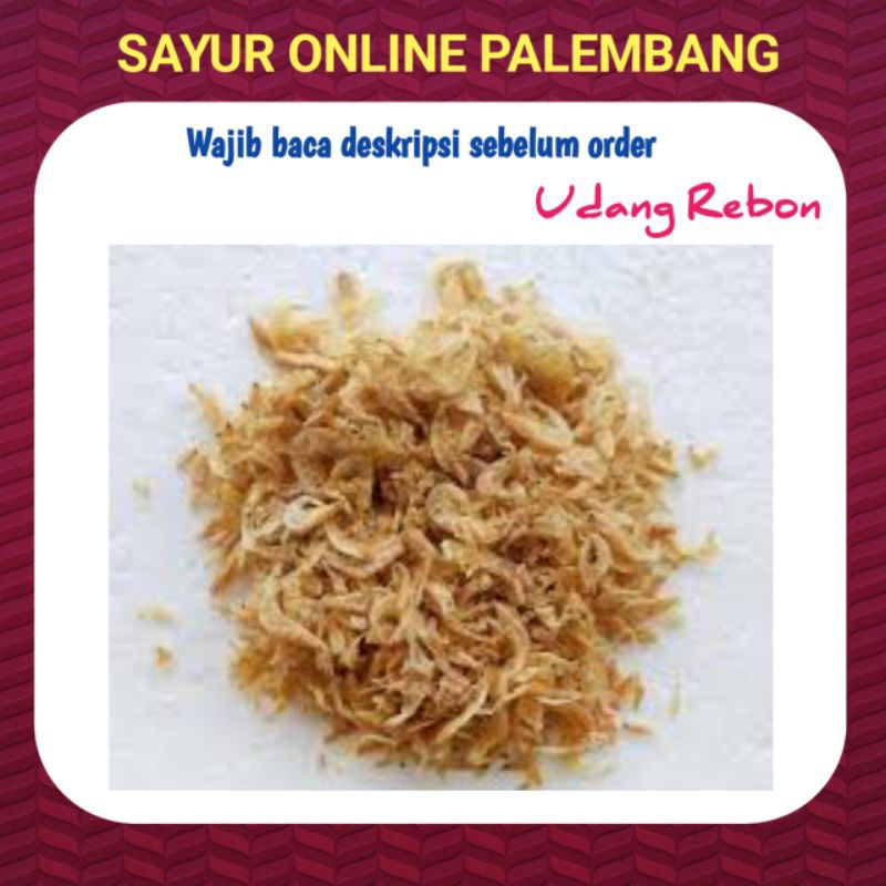 

Udang Ragu Rebon 100gram - Sayur Segar Palembang
