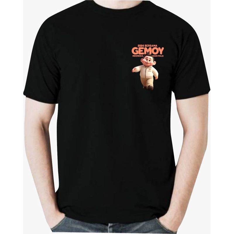 kaos prabowo gemoy terbaru // kaos kartun prabowo // kaos gemoy 2024 bersama gemoy indonesia maju