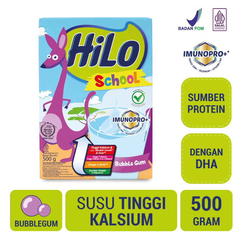 

12.12 HARGA GROSIR HiLo School Bubble Gum 500 gram - Susu Tinggi Kalsium Lebih Rendah Lemak serbuuu !