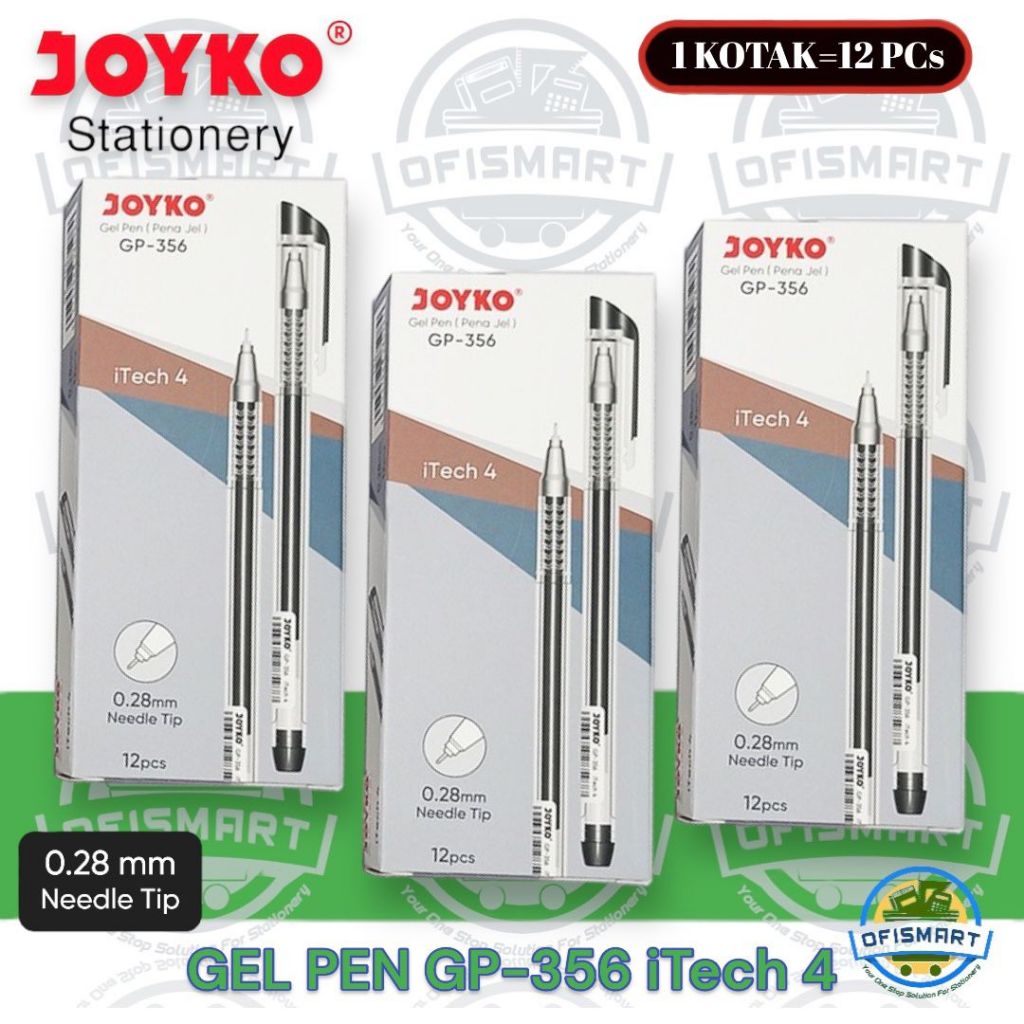 

Joyko Gel Pen 0.28mm GP 356 iTech 4 | @1Ktk=12PCs
