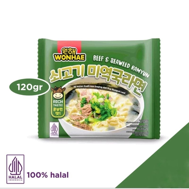 

Mujigae by Wonhae Beef Seaweed Ramyun 120 gr