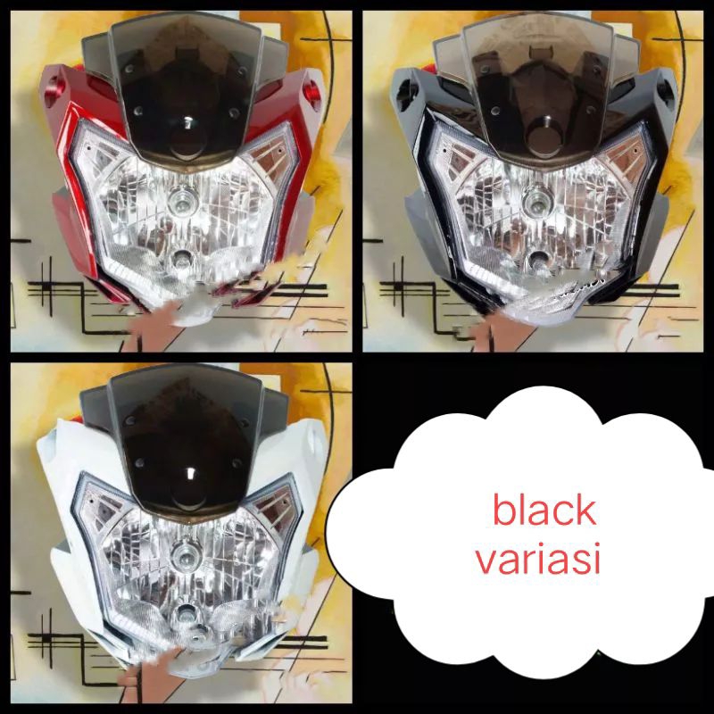 HEADLAMP/BATOK REFLEKTOR LAMPU DEPAN VIXION NEW/VIXION ADVANCE 2016 NVA/LAMPU DEPAN SET NEW VIXION