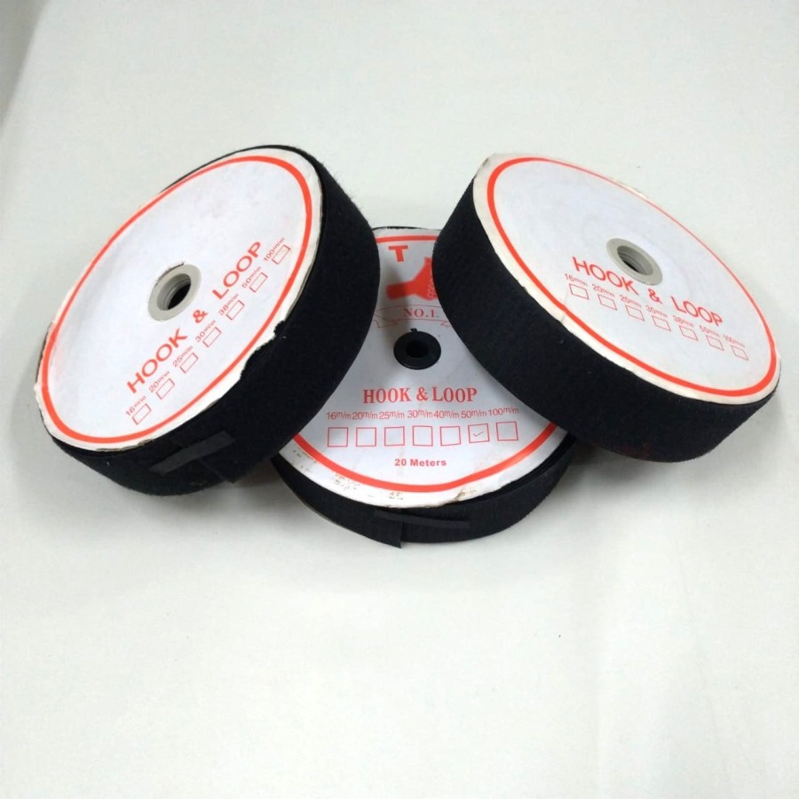 Perekat Velcro Strap Magic Tape / Pengikat Kabel / Perepet Kain / Kretekan Tas Sepatu Jaket Uk. 2" 5