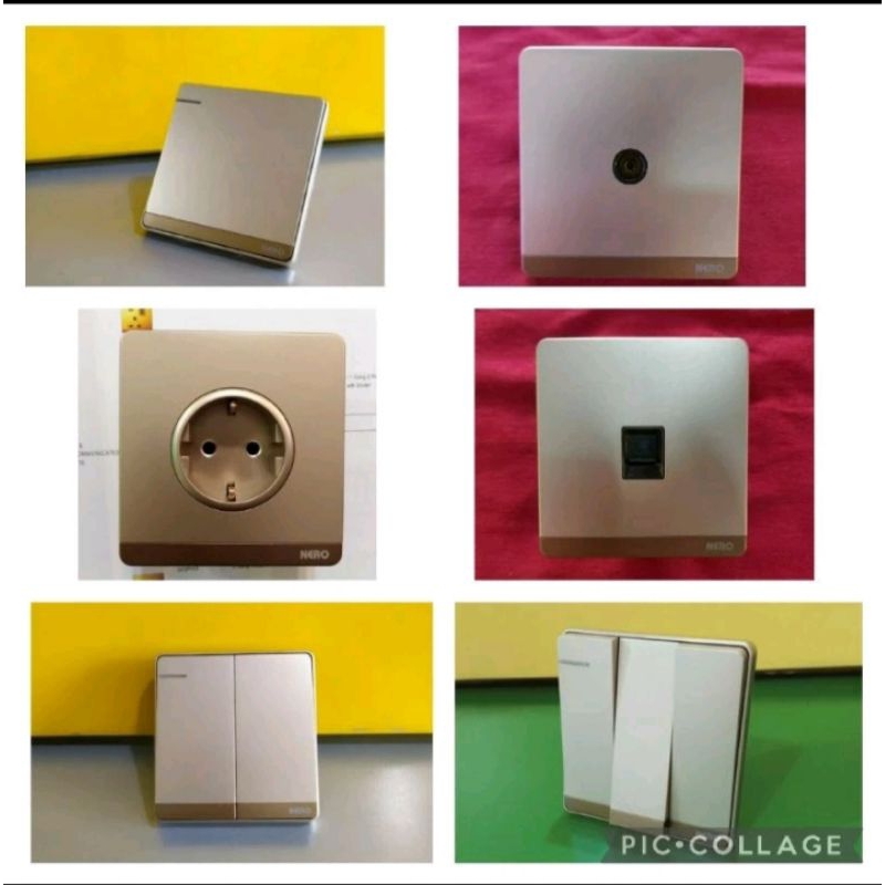 NERO DECORA Q7-G GOLD SAKLAR/STOP KONTAK