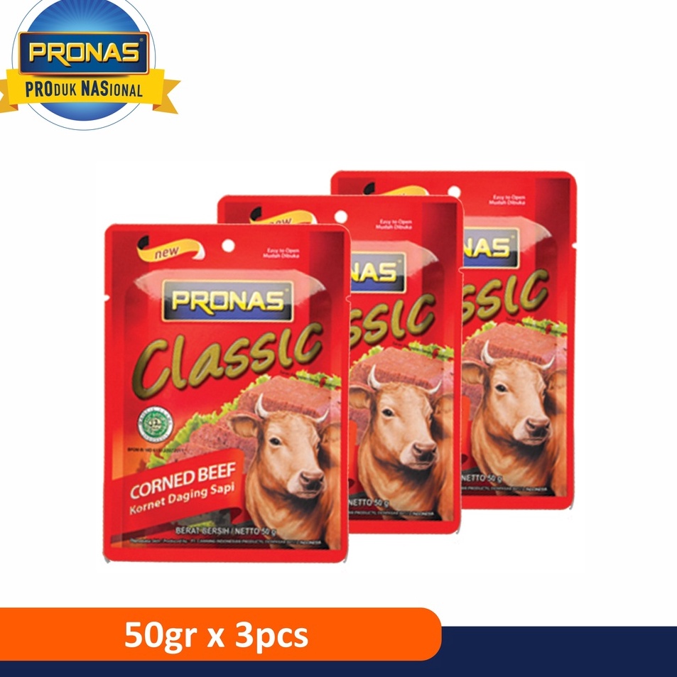 

QFPR9190 【MEGA SALE】 Pronas Kornet Sapi Sachet 50 g bundling 3 pcs