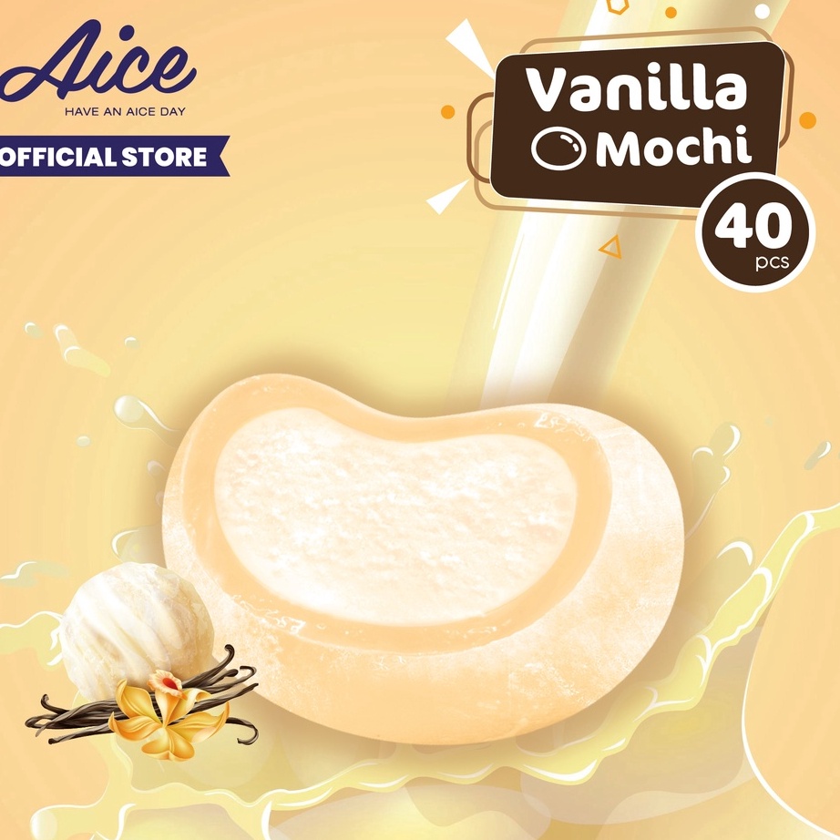 

CNBN6153 Ready Stok Aice Ice Cream Mochi Vanilla ( 1 karton = 40 pcs )