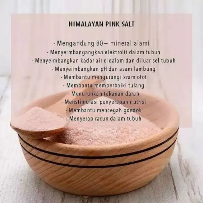 

garam Himalaya 500 gr | pink salt | garam Himalaya halus