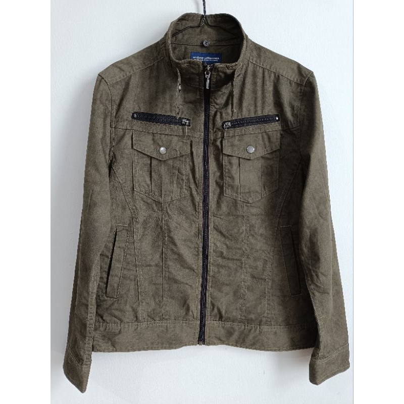 Jaket Brand Splendid Satisfaction semi Tactical Army cakep banget bahan Denim Canvas + BONUS