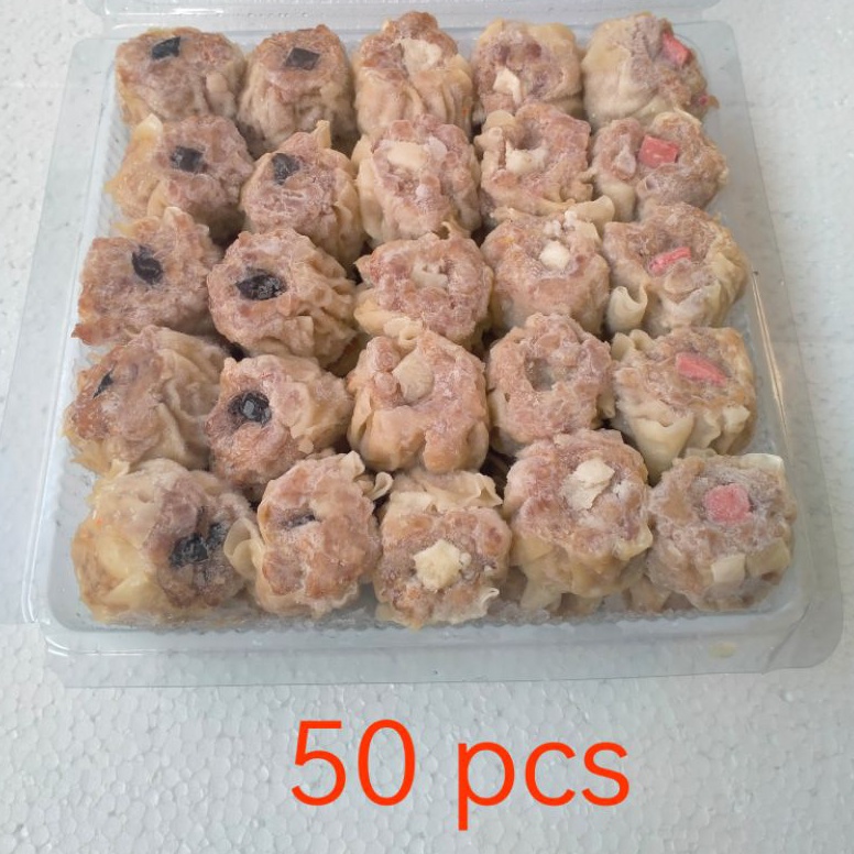 

HEMAT PROMO✅ Dimsum siomay ayam beku frozen mix isi 50 pcs halal PREMIUM