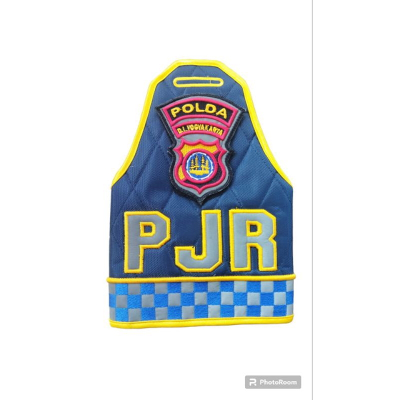 BAN LENGAN PJR LIS KUNING CATUR  BORDIR TIMBUL/