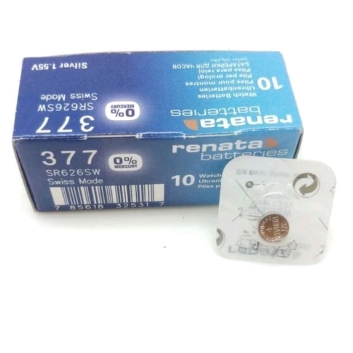 Renata 626 , Batu Batre Batere Baterai Battery Jam Tangan Watch Renata Original SR626SW 377 Batre ka