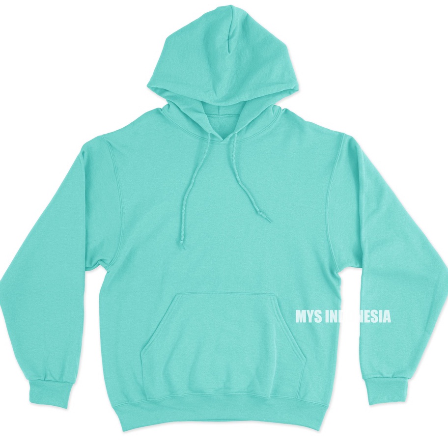 Terlaku,, MYS INDONESIA - Hoodie Jumper Polos Hijau Mint.