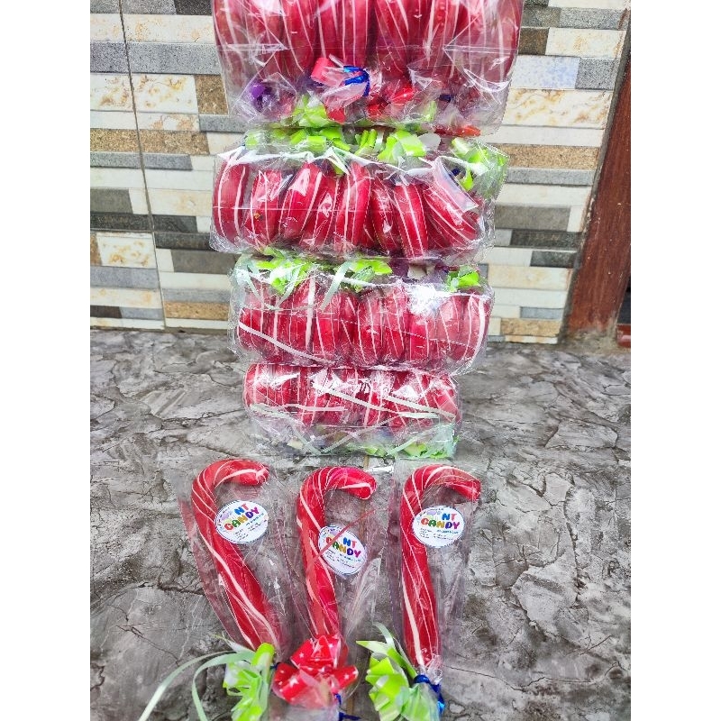 

permen tongkat natal panjang 17 cm