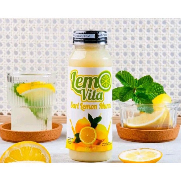 

0E40HF83 LEMOVITA Sari Lemon Murni 250ml (BPOM) Jus Lemon 100% Murni Jus Diet ✷Terbatas