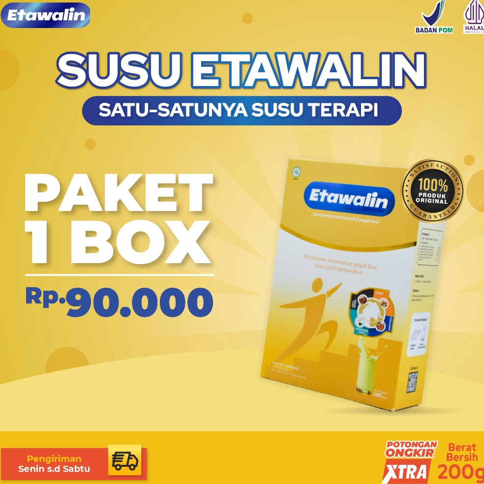 

COD✅ TERMURAH✅ Etawalin Susu Kambing Etawa Untuk Nyeri Tulang Sendi 1 Box